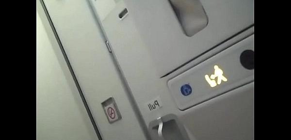  Kinky couple have sex in a plane
